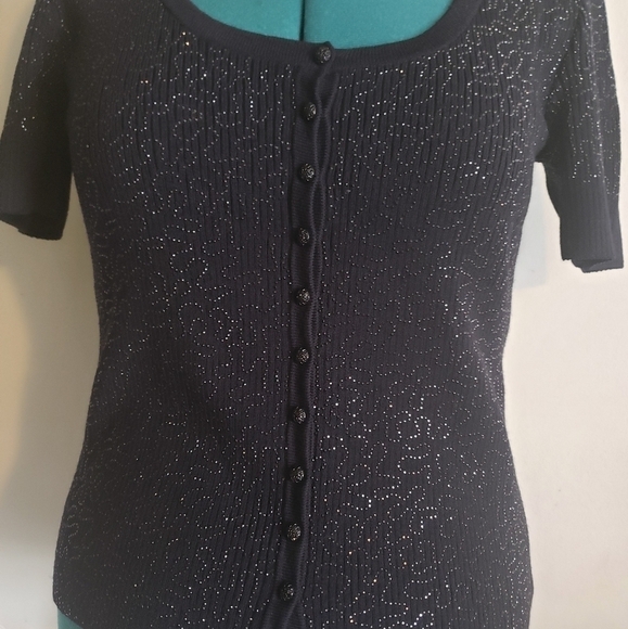 St. John Evening By Marie Gray Short Sleeve Sweater - Picture 6 of 12